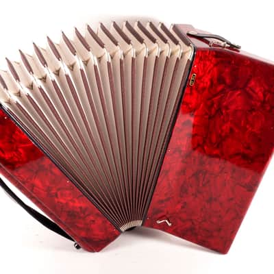 Immagine Royal Standard Montana (Weltmeister) 120 Bass Musette Top Accordion+Hard Case&Leather Straps - VIDEO - 10