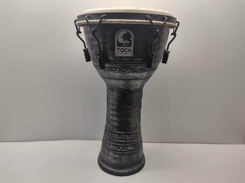 Toca SFDMX10AS 10' Djembe 2020's - Antique Silver image 1