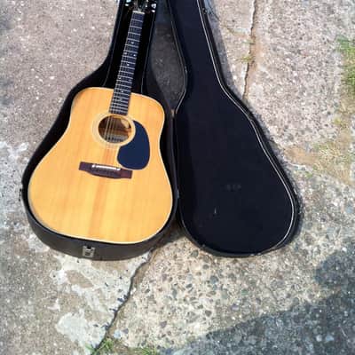 Epiphone FT-145 MPL Maple Acoustic Guitar Vintage FT145 With Case 1970s 70s Made In Japan image 5