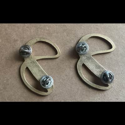 Infinity Quantum QLS Solid Brass Logo emblem Pair. imagen 2