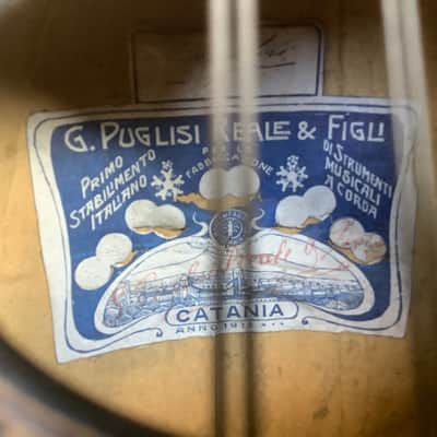 G.Puglisi Reale & Figli 1912 Antique Mandolin catania image 19