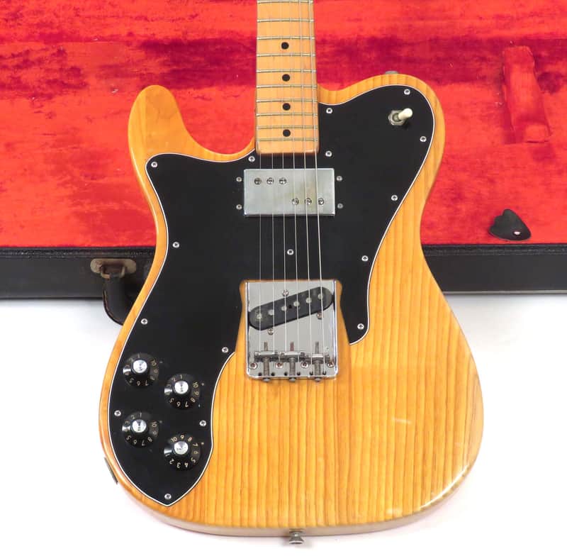 1976 Fender Telecaster Custom Natural Left Handed - Rare Lefty Tele - Original Case image 1