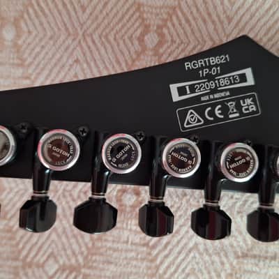 Ibanez RGRTB621-BKF Iron Label 2022 - Flat Black image 8