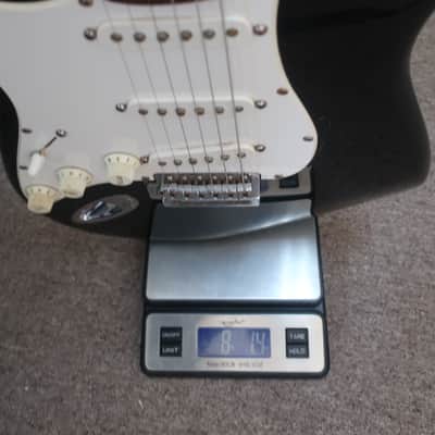Fender Squire Squier Series 1996 Black Standard Stratocaster MIM Electric Guitar Left Hand Lefty Black image 11