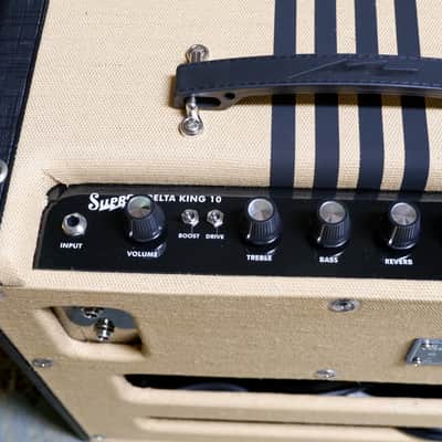 Supro 1820R Delta King 10 5-Watt 1x10" Guitar Combo 2021 - Present - Tweed / Black Stripes image 10