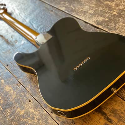 Fender Japan Rare Vintage Mid 1980's FujiGen Built Telecaster Custom 1962 Reissue MIJ Piano Black w/ Vintage Leatherette Case image 5