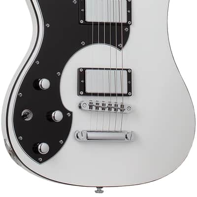 Schecter Stargazer-6 Electric Guitar. Left Handed Gloss White image 1