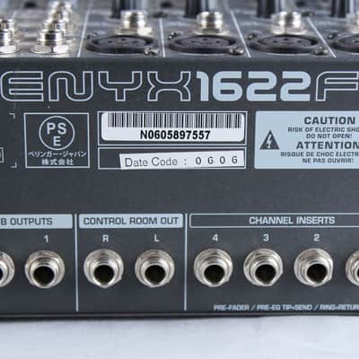 Behringer Xenyx 1622FX Live Mixer with Effects Church Studio Acoustic image 8