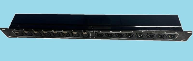 Mamba 16 Point [8 in x 8 out] 1RU XLR to XLR Patch Bay image 1