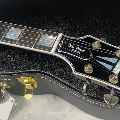 NEW! Gibson Custom Shop Les Paul Custom AAAA Figured Monster Maple Top - Nordic Blue, Heavy Aging - 8.4lbs - G07571 image 7
