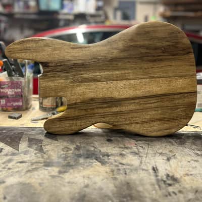 Madlad Instruments Exotic Finished Black Limba PJ-Route Precision Bass PBass Body (sourced and made with pride in north Texas) - Semi-Gloss Poly Finish image 4