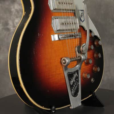 Airline 3 Kleenex Pickups w/original Bigsby Vibrato 1960s Sunburst image 18