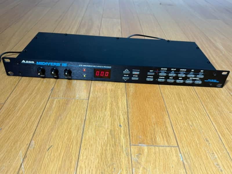 Alesis MidiVerb III Rack Mount Stereo Effects Processor w/ Factory Adapter, Very Good Condition image 1