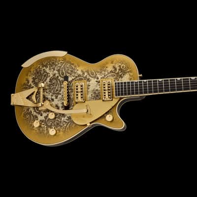 Gretsch Limited Edition G6134TG Paisley Penguin Gold Paisley With Case image 4