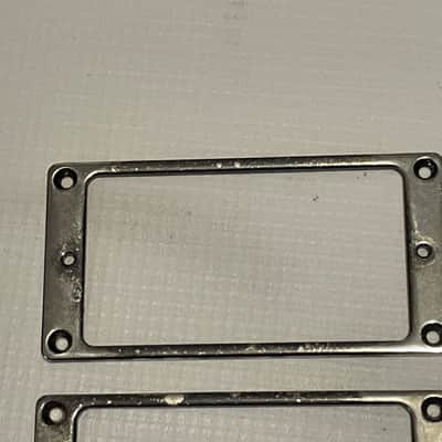 2000's Korean Ibanez S470DXQM S & RG Series Guitar Cosmo Black Worn Humbucker Pickup Mounting Ring Set image 4