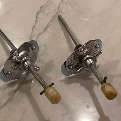 Rogers Swiv-O-Matic Bass Drum Spurs, 1960s - **RARE, Very Long** image 3