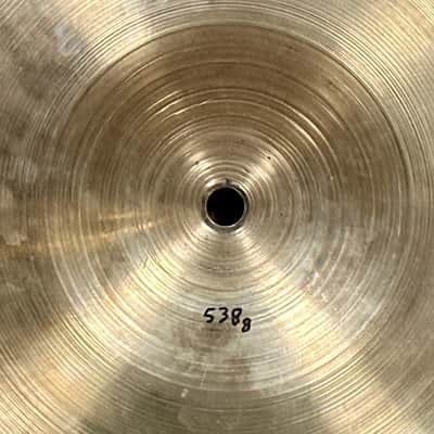 13" Zildjian A 1940s-50s Trans Stamp / 2nd Stamp Hi-Hat Cymbal Pair 446g/538g *Video Demo* image 11