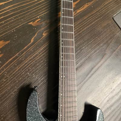 ESP LTD M-1007B 7-string Baritone Electric Guitar - Granite Sparkle Evertune image 3