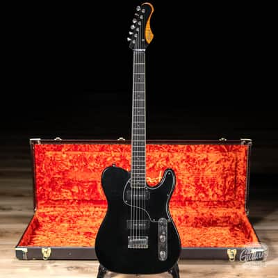 Shabat Lion Special Swamp Ash Baritone w/ Ebony Fretboard & Lollar P-90s – Black image 1