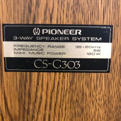 Pioneer CS-G303 1990s Oak Vinyl Veneer image 3