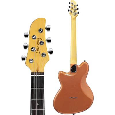 Ibanez Talman YY20-OCS Yvette Young Signature 6-String Solid Body Electric Guitar with Rosewood Fretboard, Right-Handed, Orange Cream Sparkle image 3