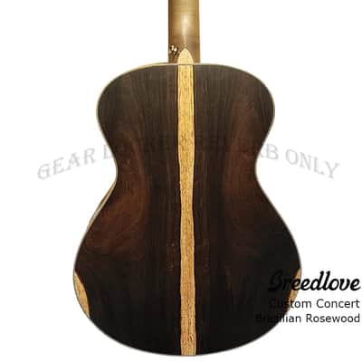 (Custom handMade in USA)Breedlove Concert all Solid Adirondack & 500years Brazilian Rosewood with L.R. Baggs pickup guitar Satin image 5