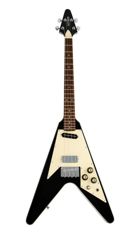 Eastwood 'TV' Electric Tenor Guitar-Black image 1