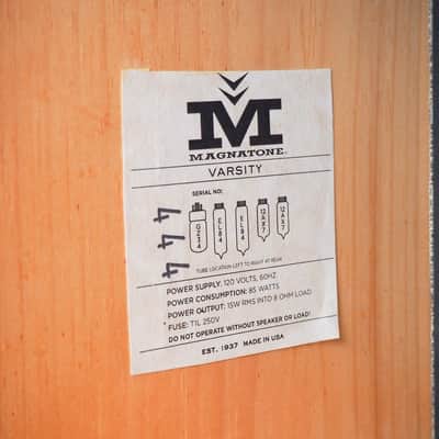 Magnatone Varsity Cathedral Front 1x12 Combo Boutique Tube Amp Near Mint, Celestion Blue image 13