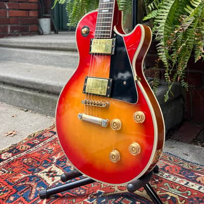 VINTAGE 1970’s MIJ “Lyle” Les Paul Custom Lawsuit Copy Electric Guitar~Cherry Sunburst ~      Matsumoku Factory Japan image 3