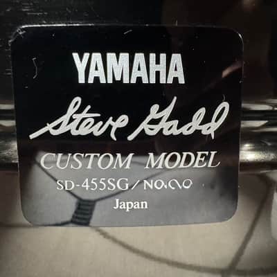 Yamaha SD-455SG - Steve Gadd Custom Model 14”x5.5” Black Nickel over Brass Snare image 1