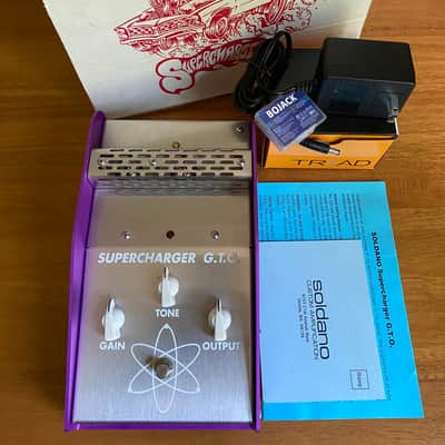 Soldano Supercharger GTO (G.T.O.) Reissue Purple (1 of 26) w/ Box & AC Adaptor image 1