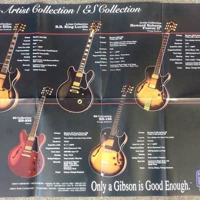 Gibson-'93 Artist/ES Collection catalog/ BB King poster image 1