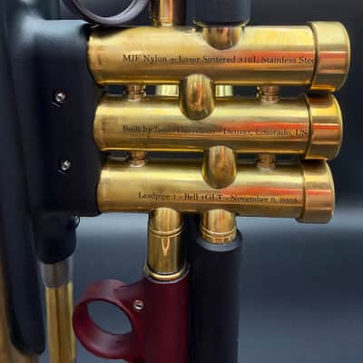 Harrelson Bravura V Bb Trumpet | 1GLT Lightweight Gold Brass Bell | VGR | Raw Brass image 4