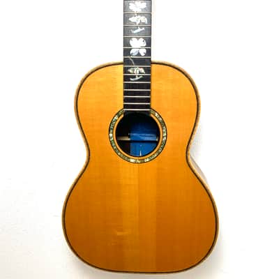Handmade 00 Size Acoustic Deluxe Appointment Spruce Rosewood Abalone Inlay image 5