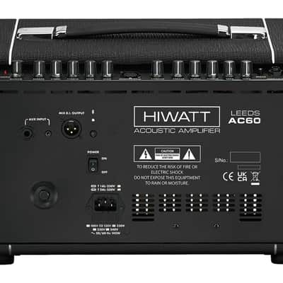 Hiwatt LEEDS AC60 Combo - 60W 2-Channel Mobile Guitar & Vocal Amplifier (LEEDSAC60C-U) image 4
