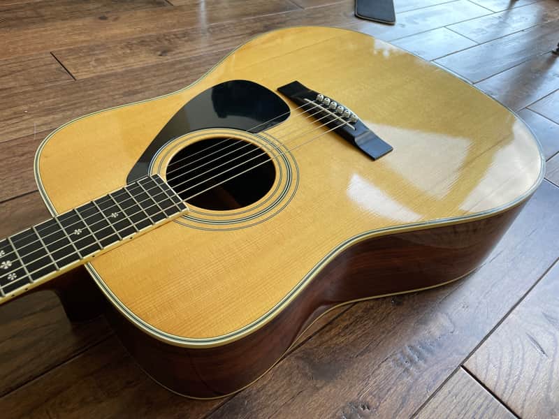 1980s Yamaha FG-350D Acoustic Dreadnought Guitar Natural | Reverb