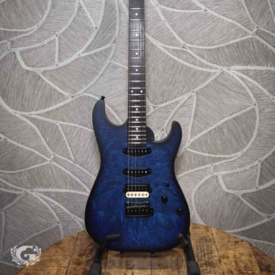 Schecter USA Sunset Custom-II HSS 2024 - Ocean Blue Burst Satin image 1