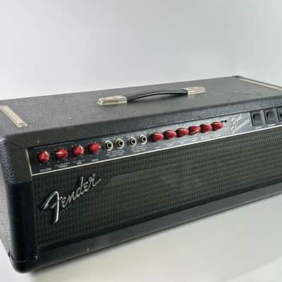 Fender Dual Showman SR Head 1980s - Paul Rivera Designed Red Knobs image 1
