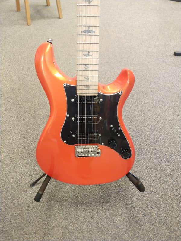 New 2024 PRS Paul Reed Smith SE NF3 Electric Guitar - Metallic Orange, Maple Fretboard with PRS SE Gigbag image 1