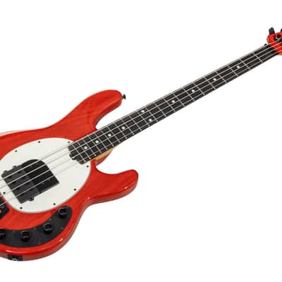 Music Man USA StingRay 4 Tim Commerford Artist Series - Caliper Red (active) image 1