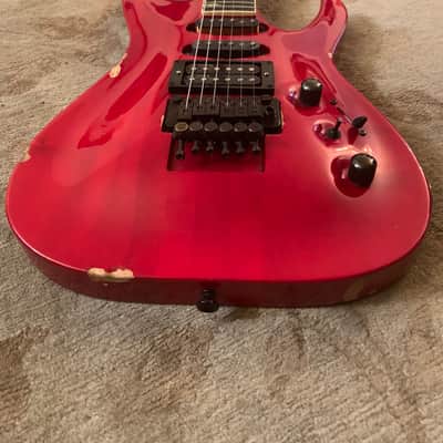 Kramer American Series Stagemaster Deluxe I late 1980's Translucent Red image 6
