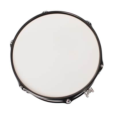 14"x5.5" Snare Drum Kit Black w/ Sticks, Strap & Wrench – Metal Shell, 8 Lug, Beginner Marching Practice Drum image 7