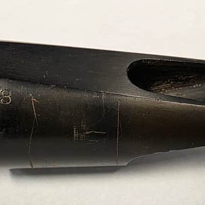 RARE Steve Broadus New York S3 "perfected model" hard rubber alto saxophone mouthpiece image 3