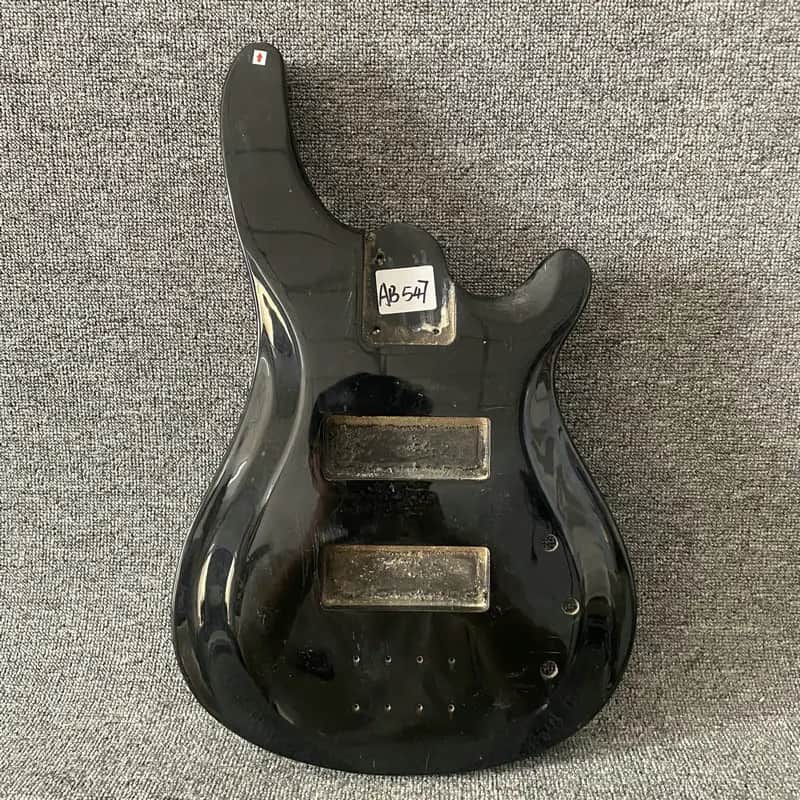 Black Solid Basswood Electric Bass Body for Right Hand image 1