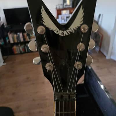 Dean Dimebag Dean from Hell CFH lightning bolt graphic + original hardshell case image 5