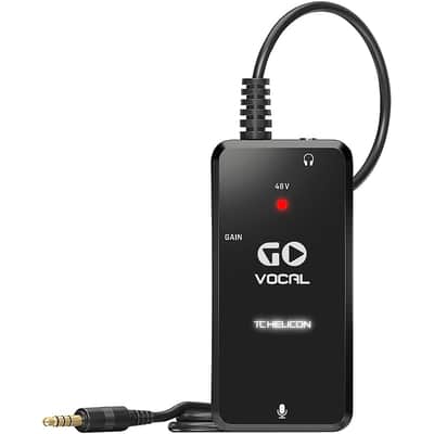 TC Helicon GO VOCAL Mobile Microphone Preamp / Audio Interface