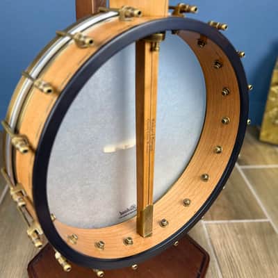 Rickard 12" Cherry Little Wonder Banjo with Antiqued Brass Hardware image 11