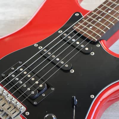 1985 Squier Japan Contemporary Series HSS Stratocaster (Torino Red) image 5