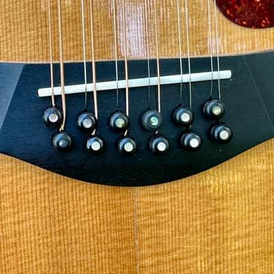 1996 Taylor 655, Blonde Jumbo 12 String, OHSC image 5