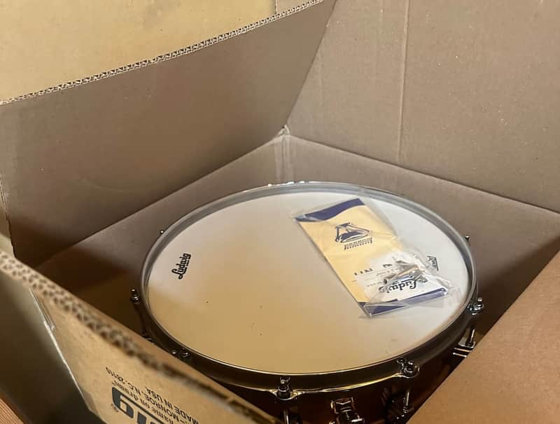Ludwig LC662K Hammered Copper Phonic 6.5x14" 10-Lug Snare Drum with Imperial Lugs Die Cast Hoops image 1